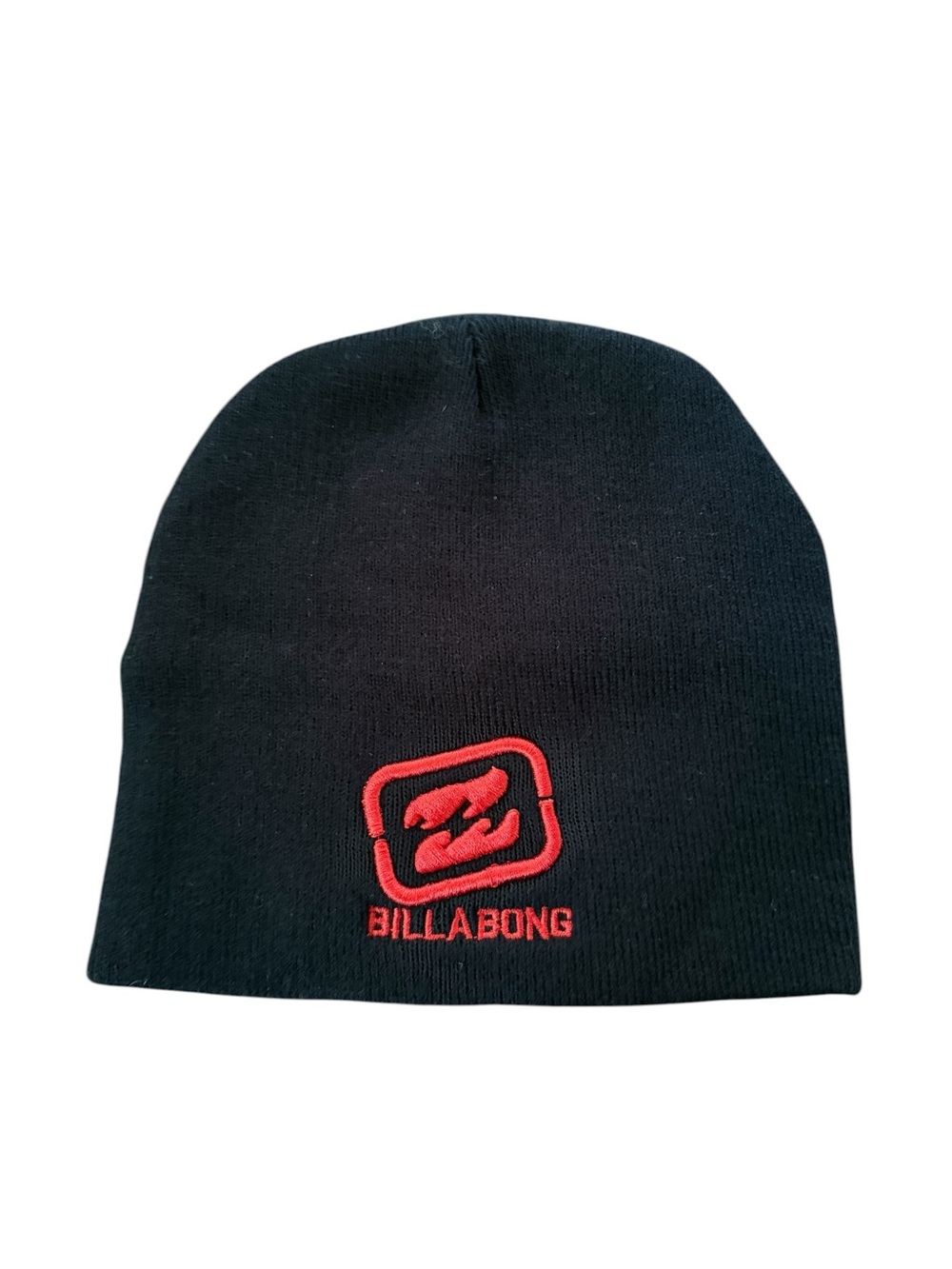 Vintage Billabong Black & Red Knit Thinsulate Beanie Winter Hat Adult Toque